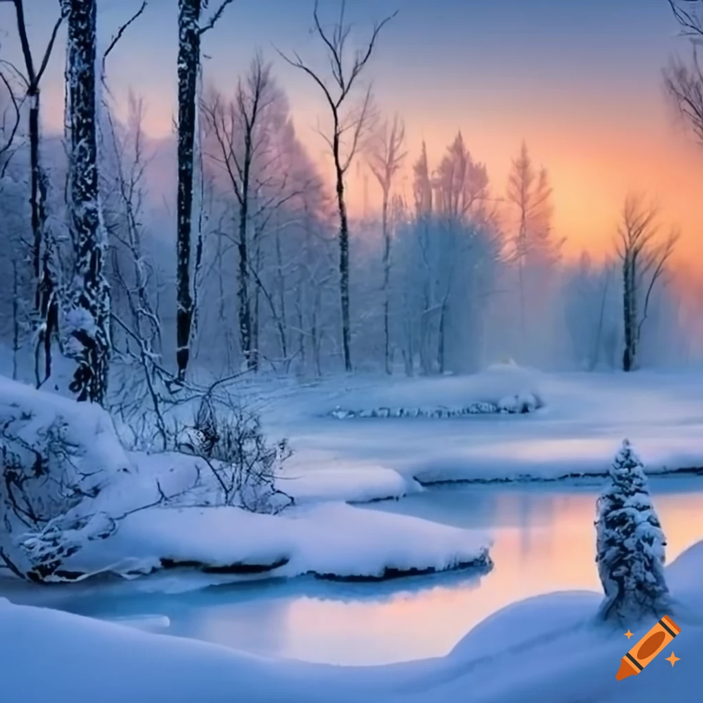 scenic view of winter landscapes