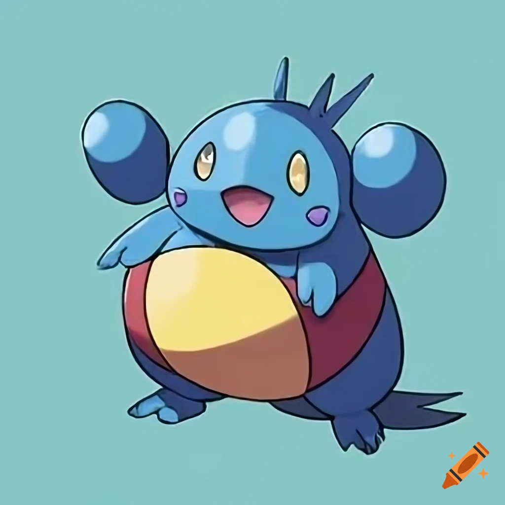 Retrostyle watertype pokemon on Craiyon