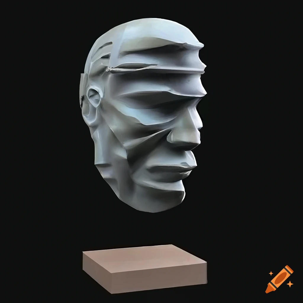 Abstract sculpture bust