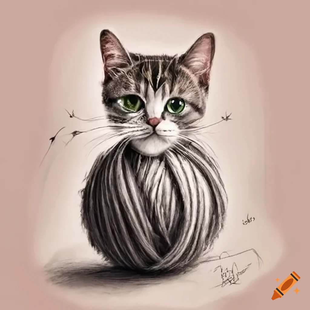 Cat Pencil Sketch Vector Images (over 1,600)