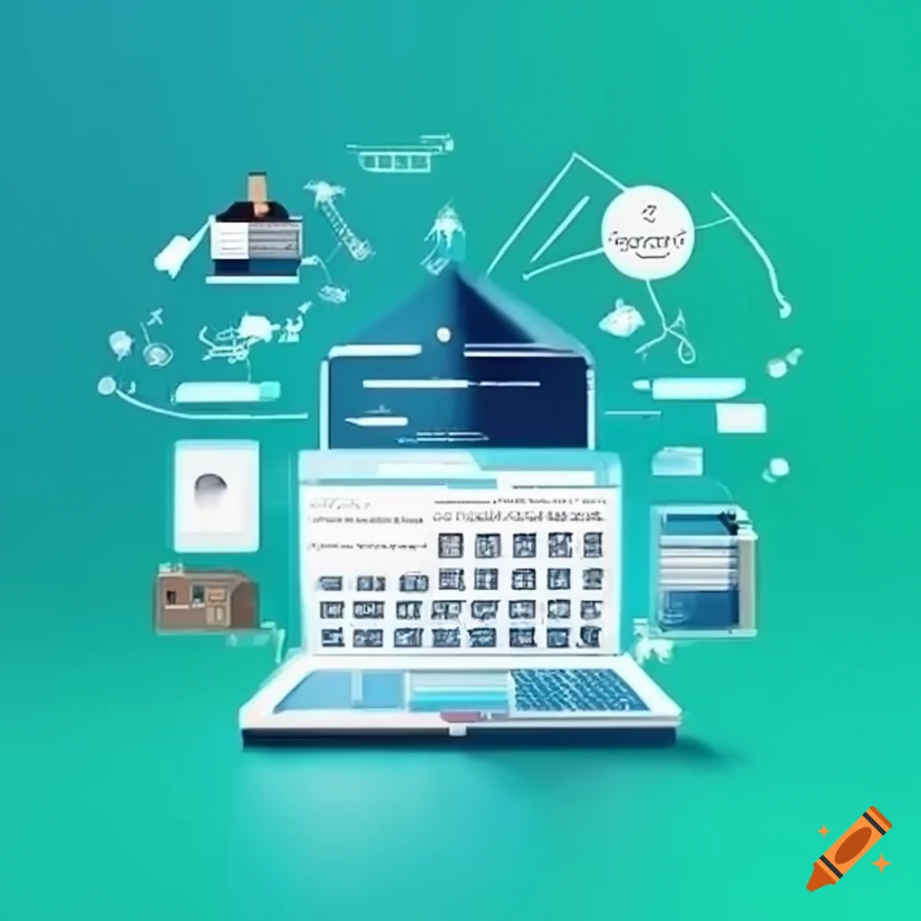 Illustration of and business incubator concept on Craiyon