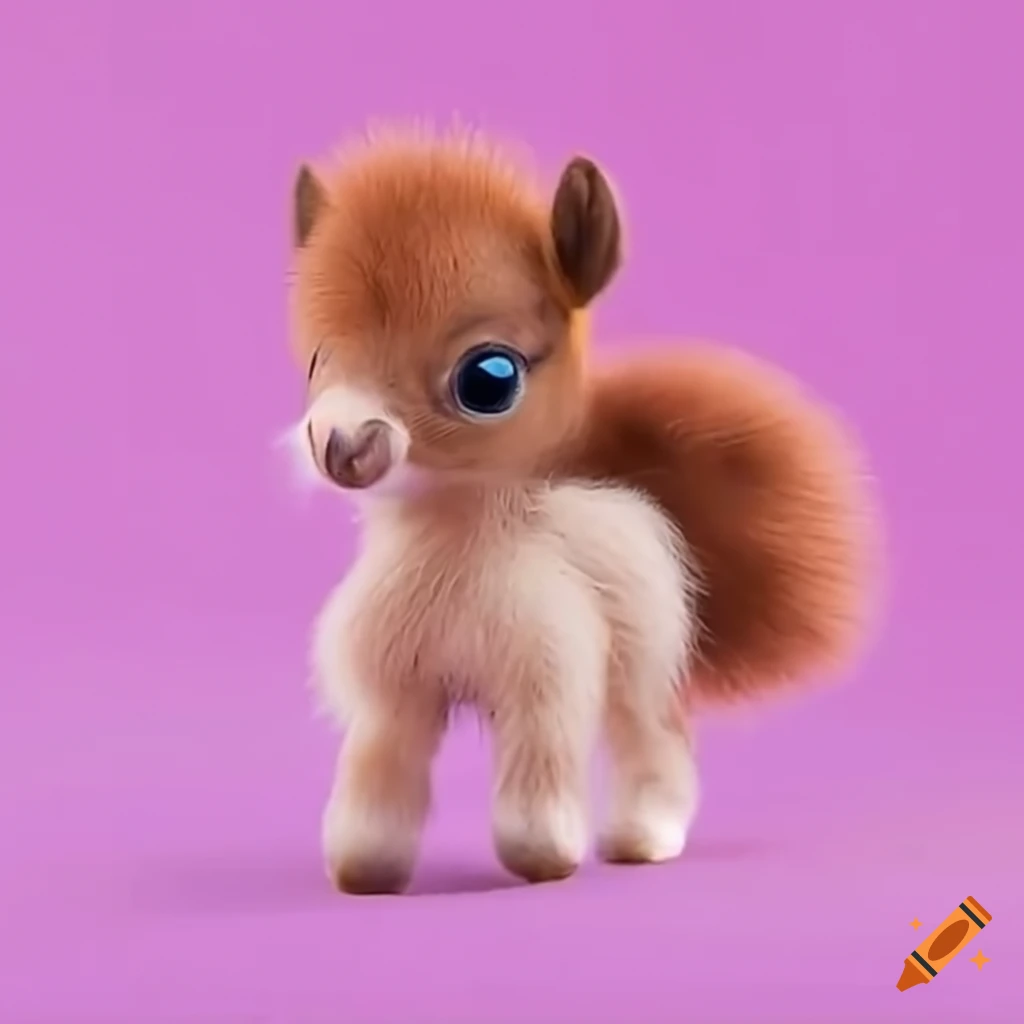 adorable pony with its adorable baby foals