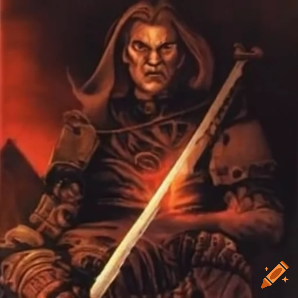 Illustration of tarot cards swords and the world on Craiyon