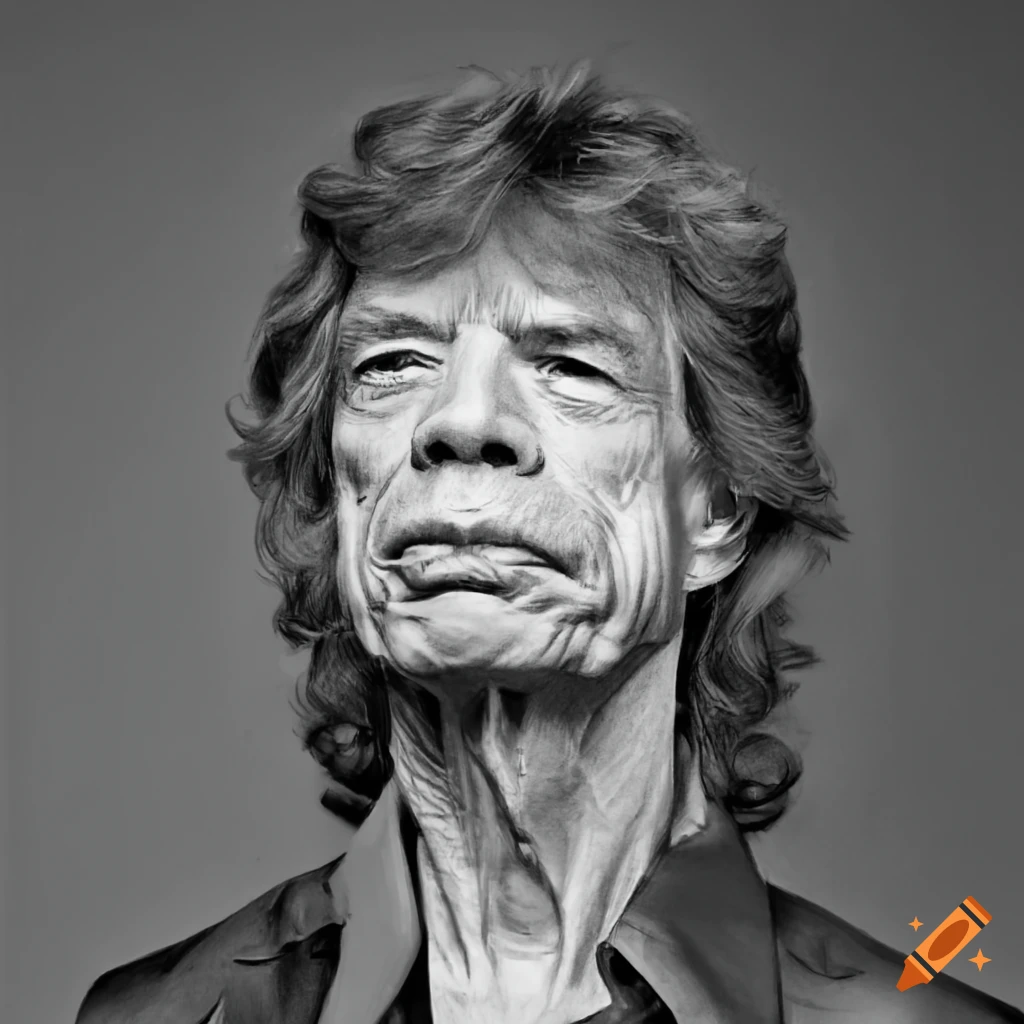 portrait of Mick Jagger