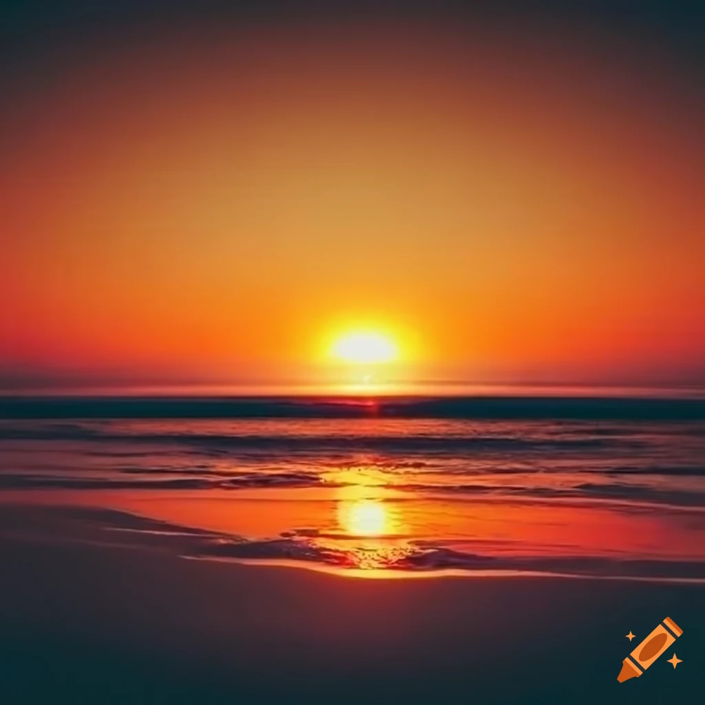 Sunset on the beach