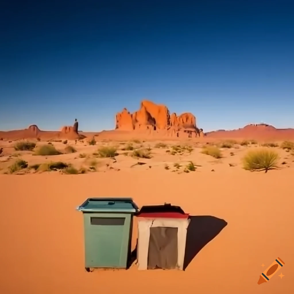 Abandoned Trash Can In The Desert On Craiyon 0080