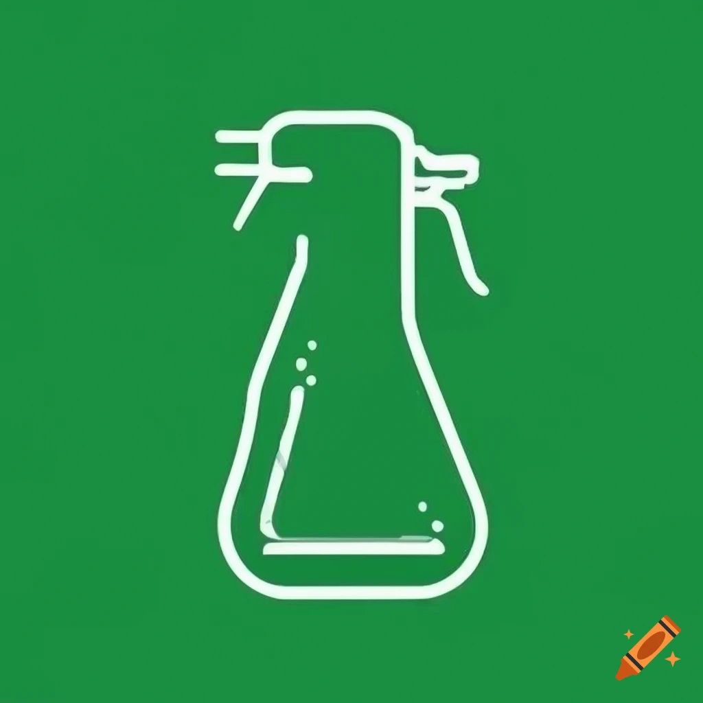 Green Spray Bottle Logo With White Outline On Craiyon Green Spray Bottle Logo With White Outline On Craiyon