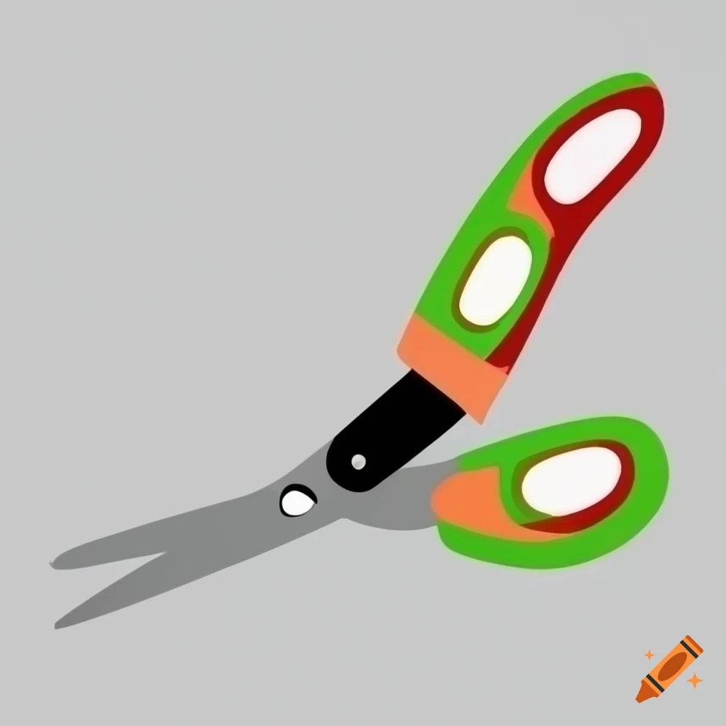 Cute scissor illustration for kids on Craiyon