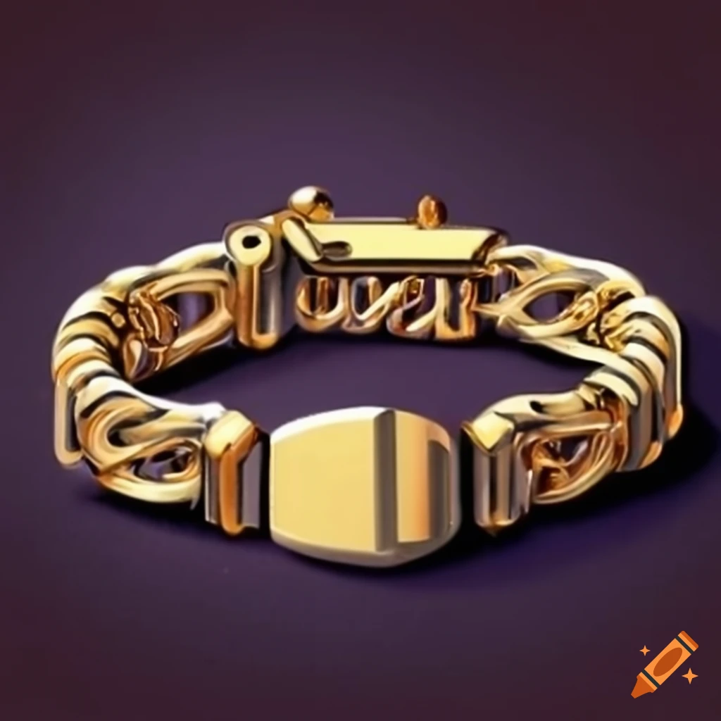 10K Yellow Gold Monaco Bracelet 8.5 inch 15mm Cuban link hand chain Re –  Globalwatches10