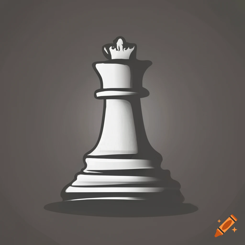 Chess king logo design on Craiyon