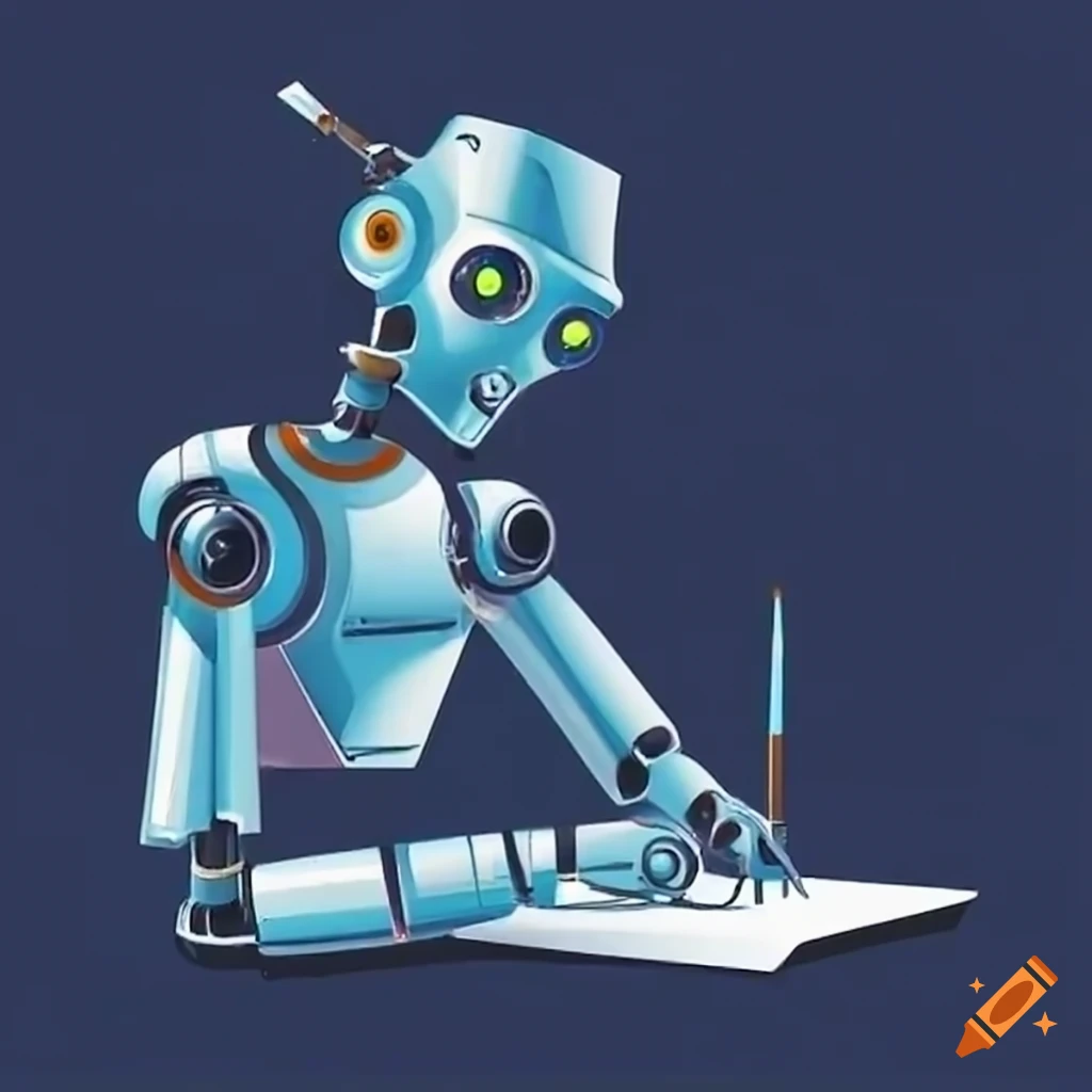 Ai robot illustration on Craiyon