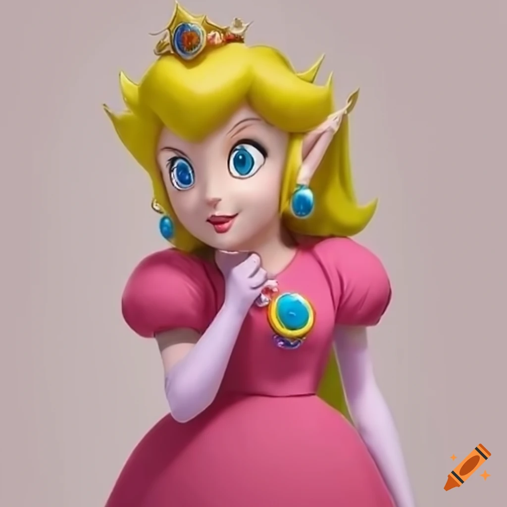 Princess peach and link in costume swap