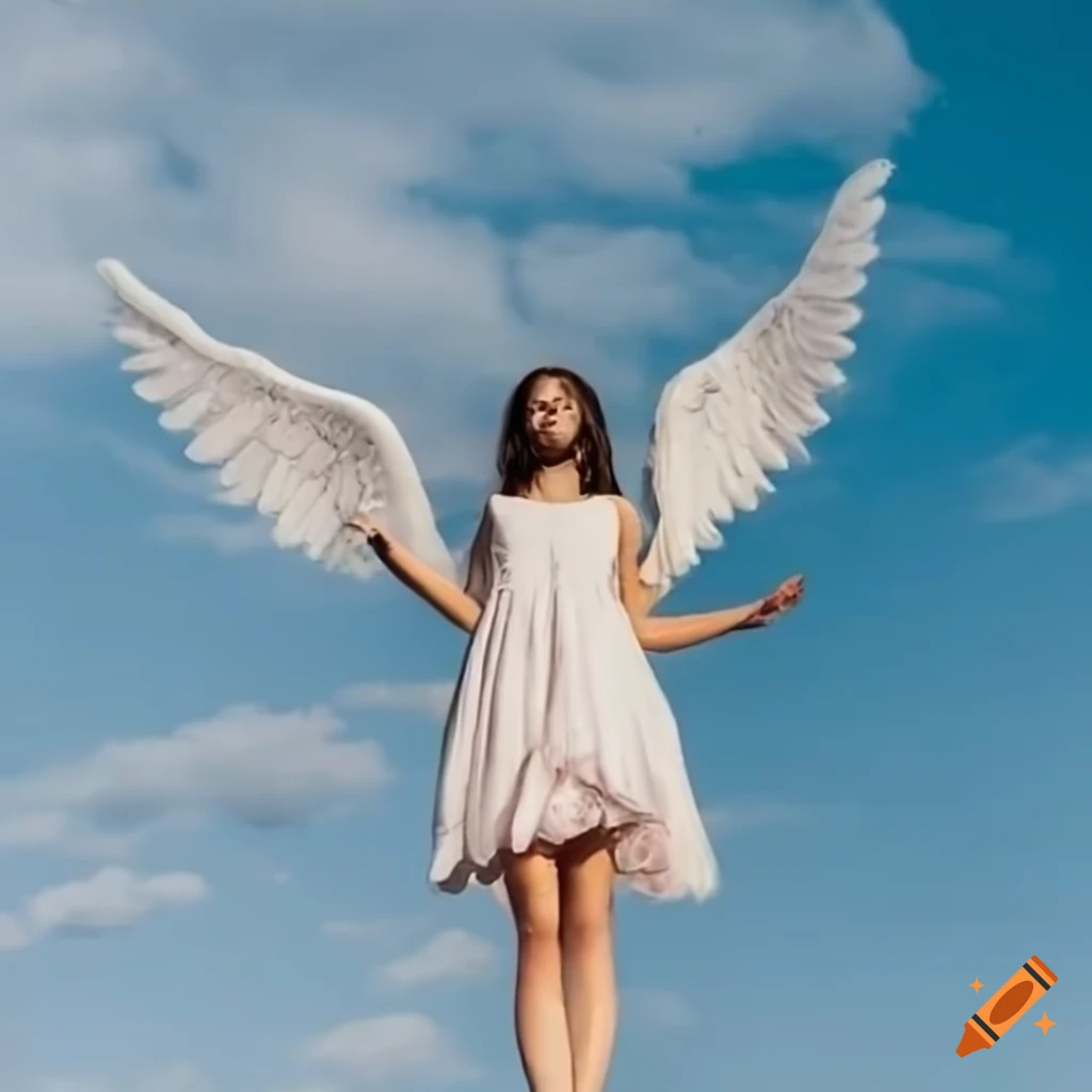 TWICE What Is Love MV, woman wearing angel wings costume transparent  background PNG clipart | HiClipart