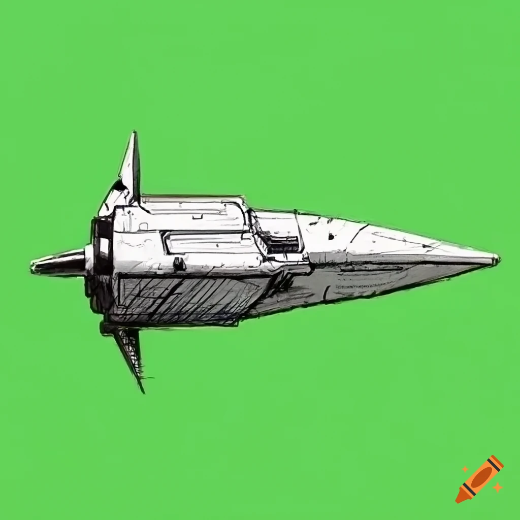 green screen background with sci-fi metal spike
