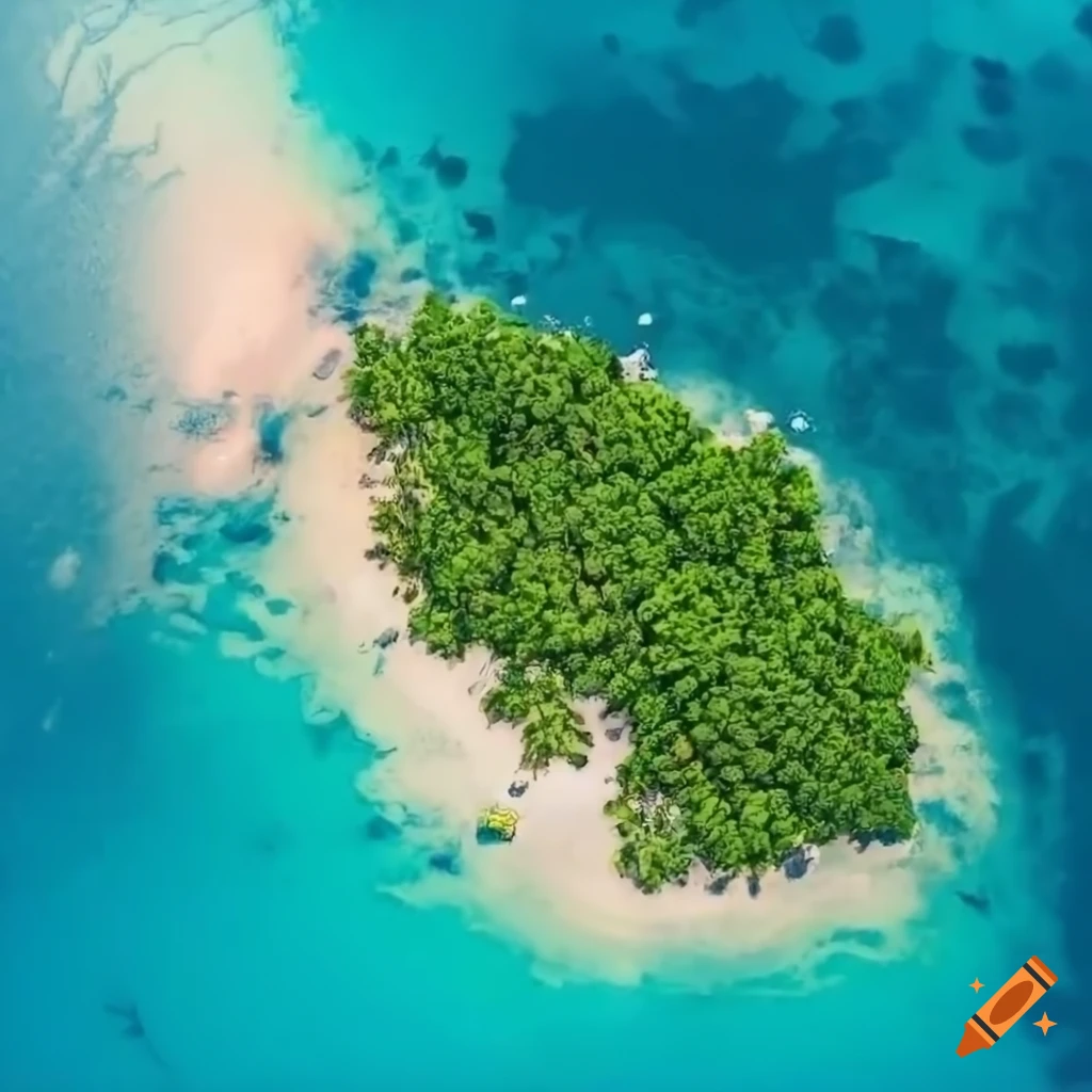 Manga Style Aerial View Of A Tropical Island On Craiyon 5818
