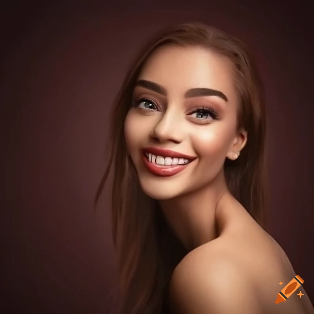 smiling beautiful woman