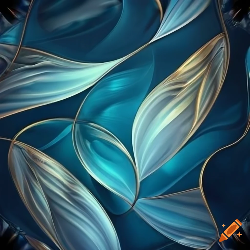 Stunning Abstract Artwork With Transparent Leaves And Flowers In Silver stunning-abstract-artwork-with-transparent-leaves-and-flowers-in-silver