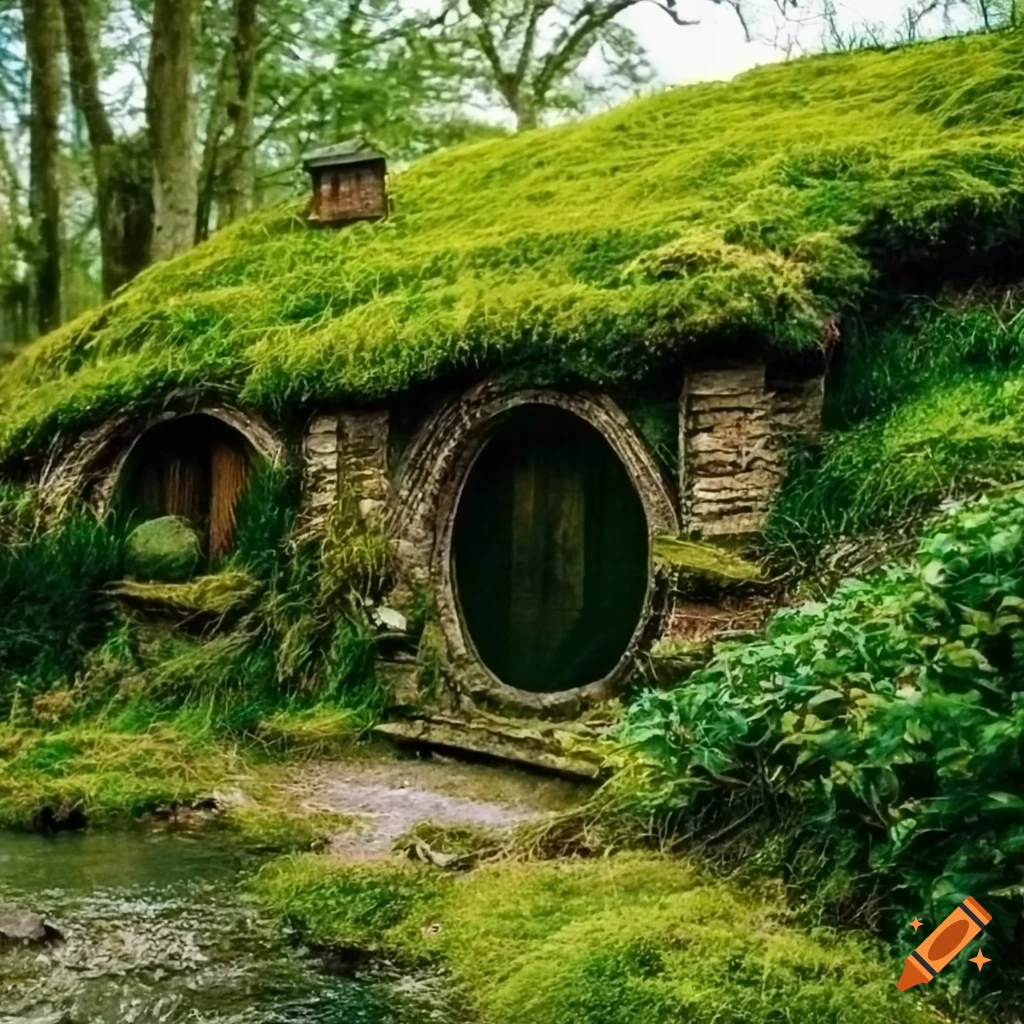 close-up-of-a-mossy-hobbit-house-by-a-crystal-clear-river