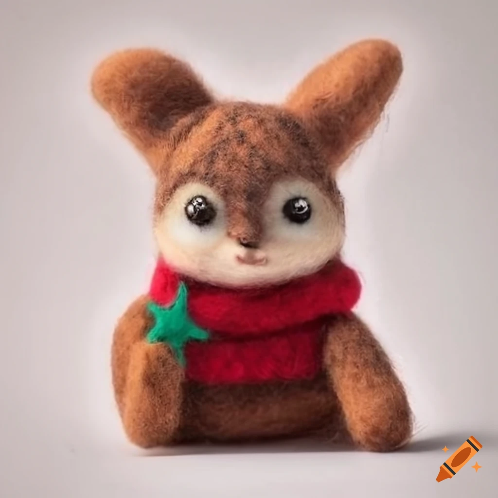 Felted wool sweater christmas ornaments