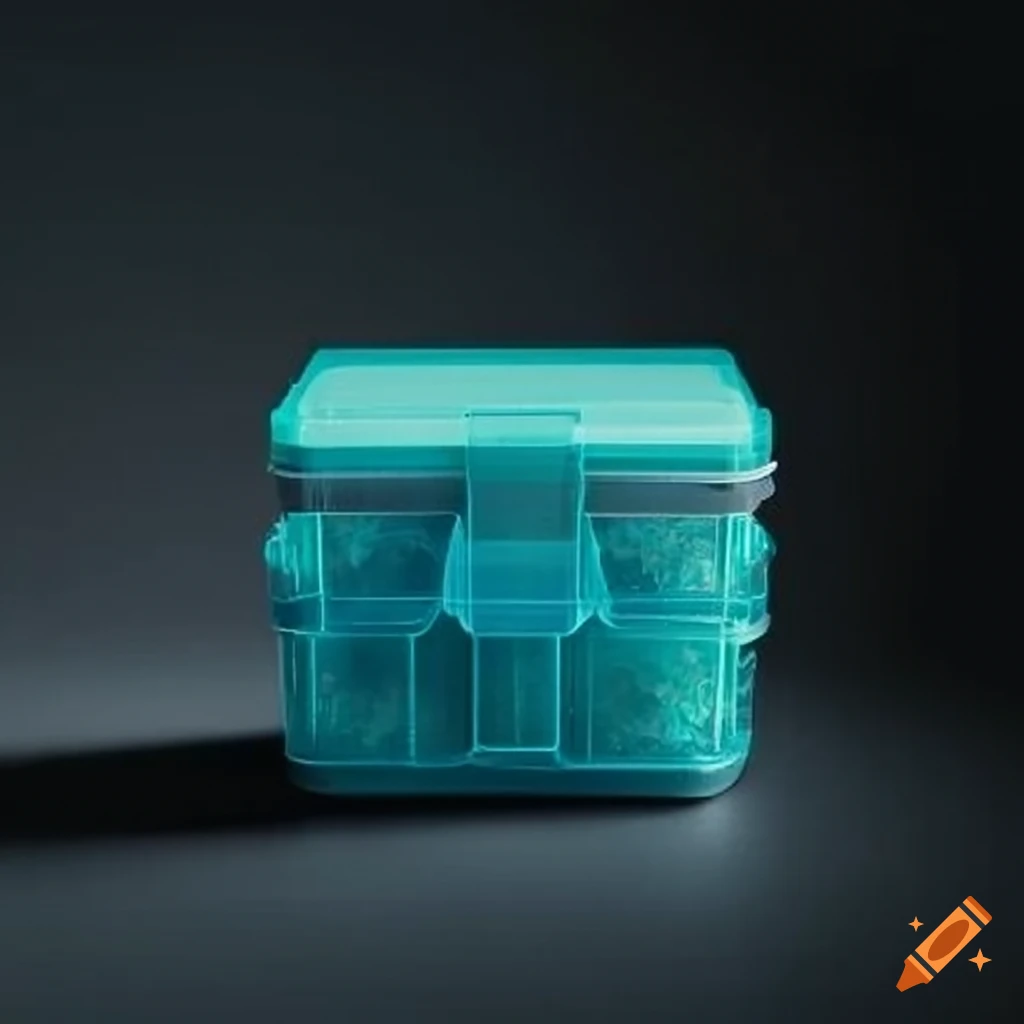 Plastic craft storage box for jewelry on Craiyon