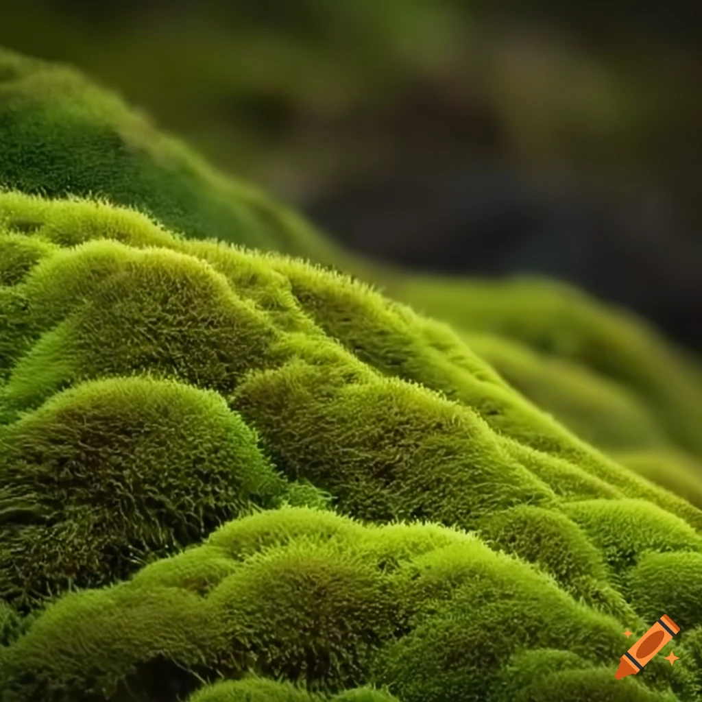 Field of dicranum moss