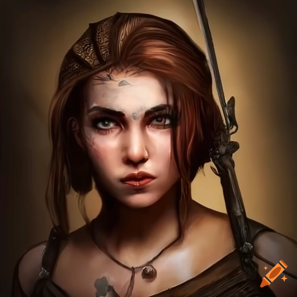 Image Of A Brown haired Woman Warrior In The Midst Of Battle On Craiyon image-of-a-brown-haired-woman-warrior-in-the-midst-of-battle-on-craiyon