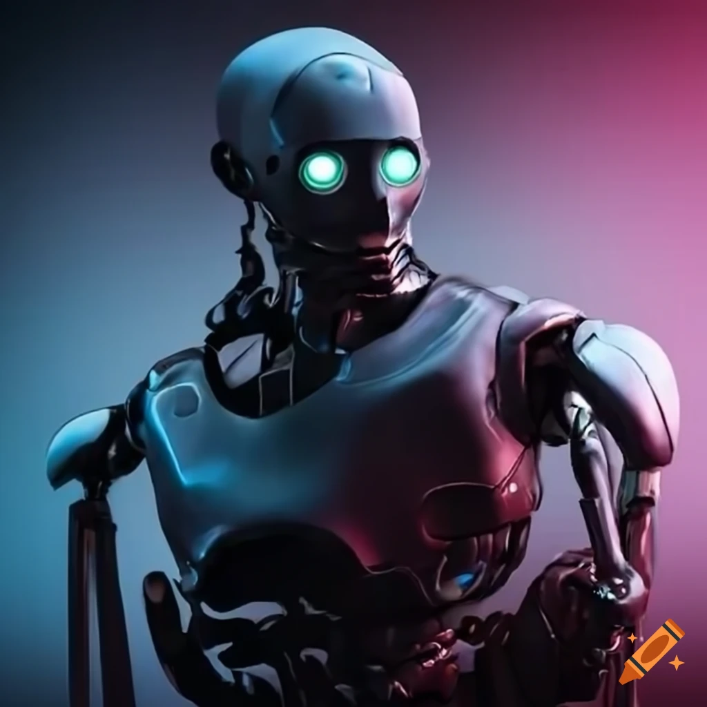 artistic depiction of a robotic human