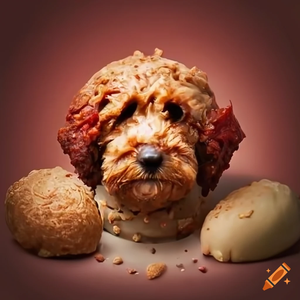 Image of a cute dog named meatball