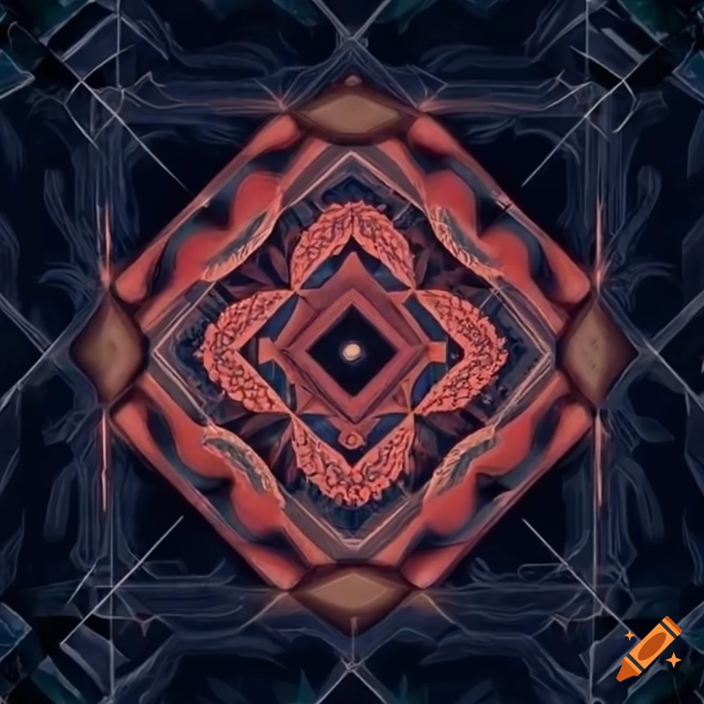 Geometric design for manufacturing tiles on craiyon