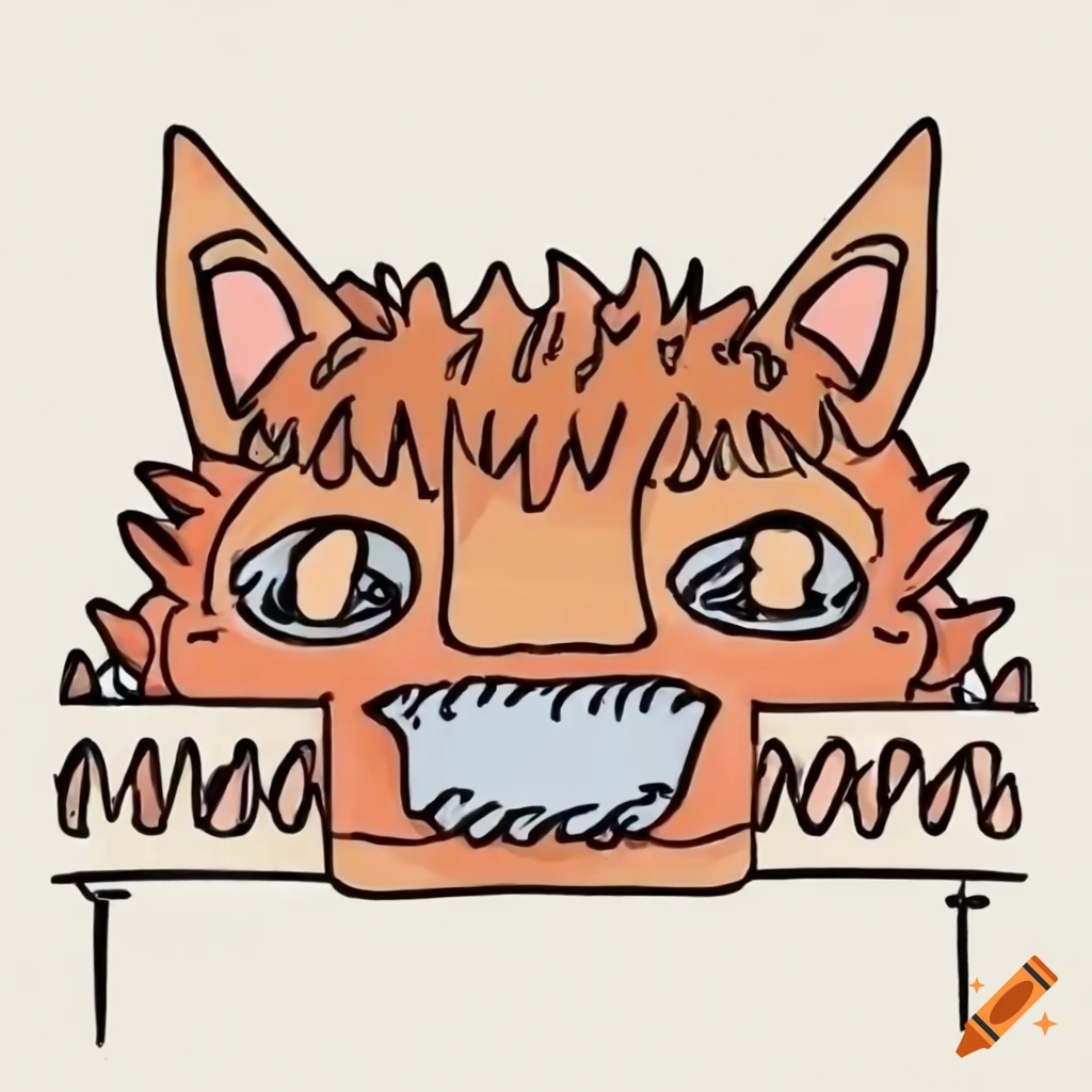 doodle of a T-Rex with the letter A