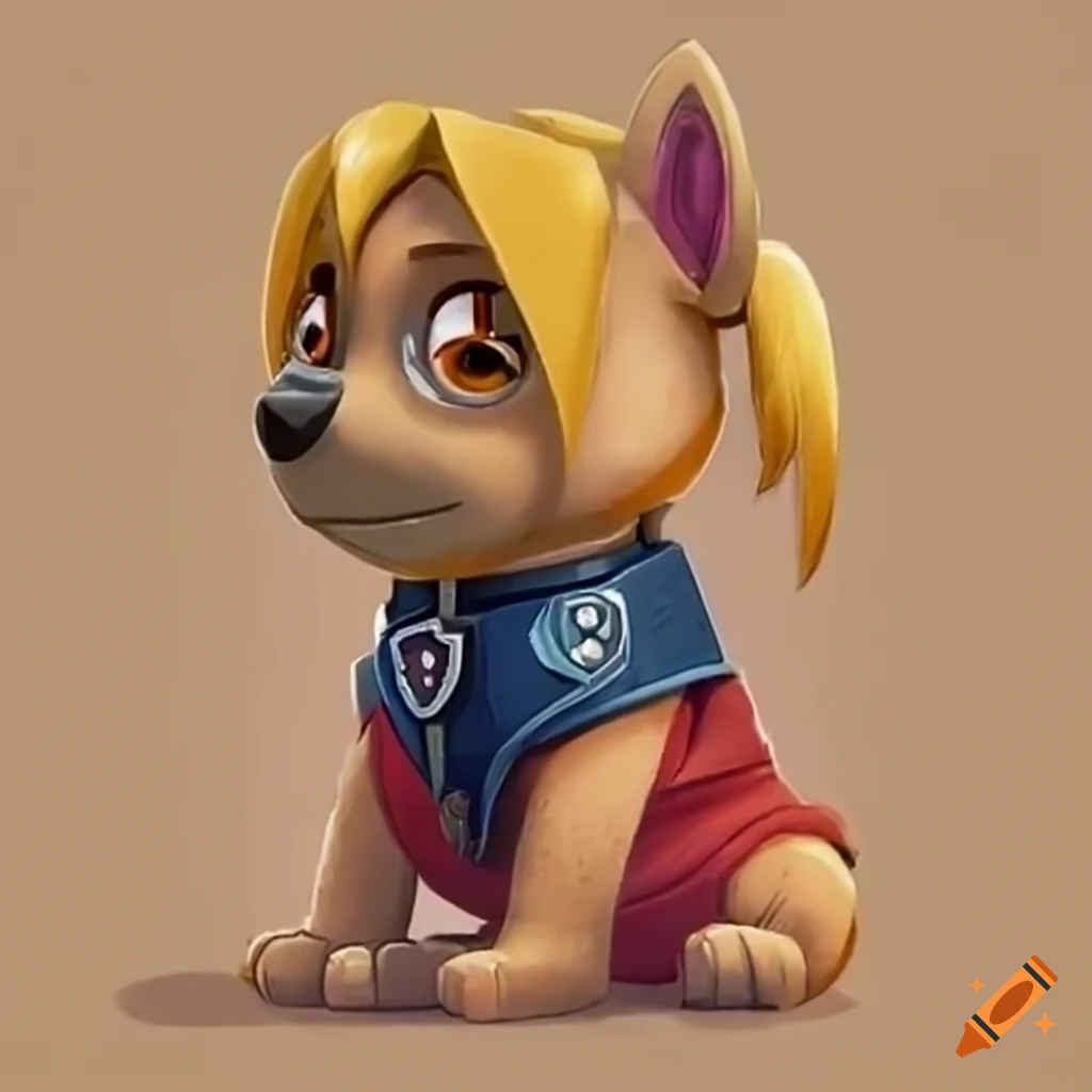 Paw patrol characters dressed as edward elric on Craiyon