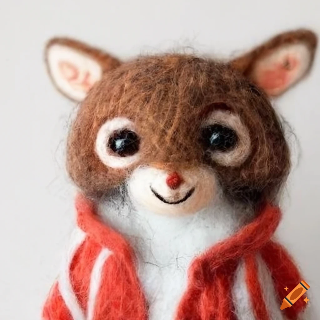 Wool felt christmas creatures