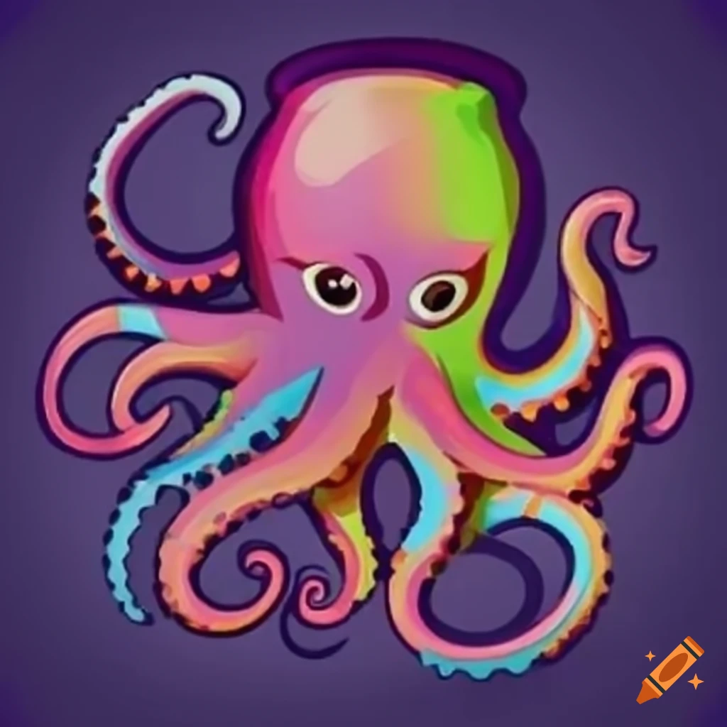Octopus ninja preparing soup
