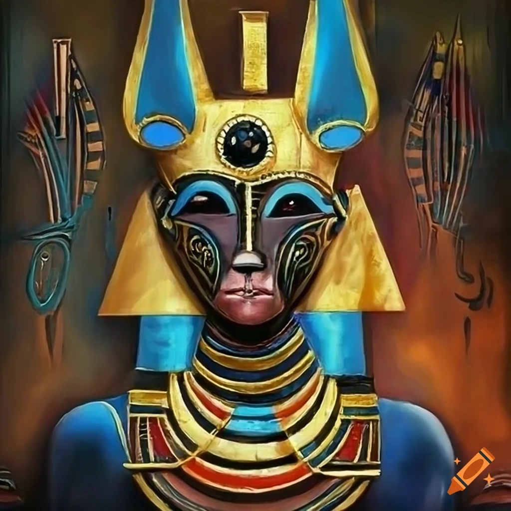 surrealist-image-of-a-masked-egyptian-goddess-in-black-and-gold-on-craiyon