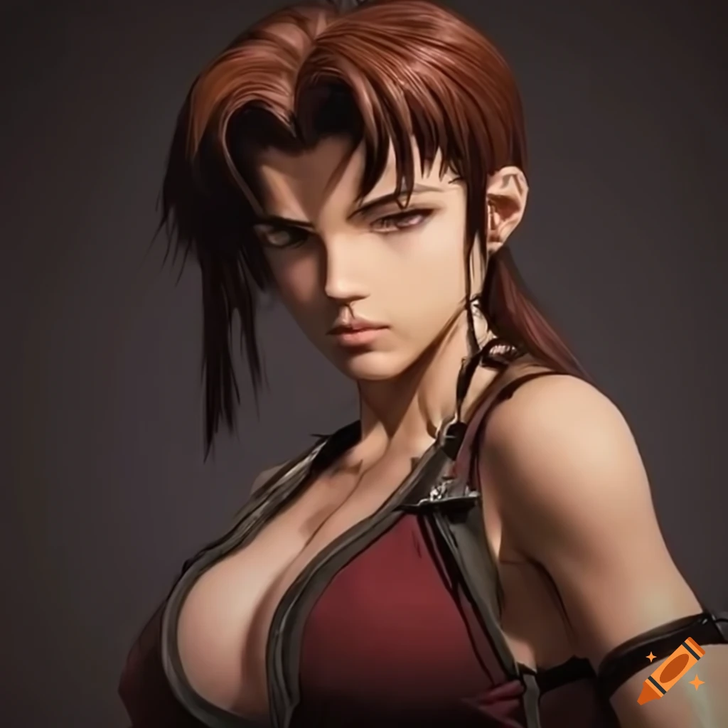 portrait of Revy from Black Lagoon anime