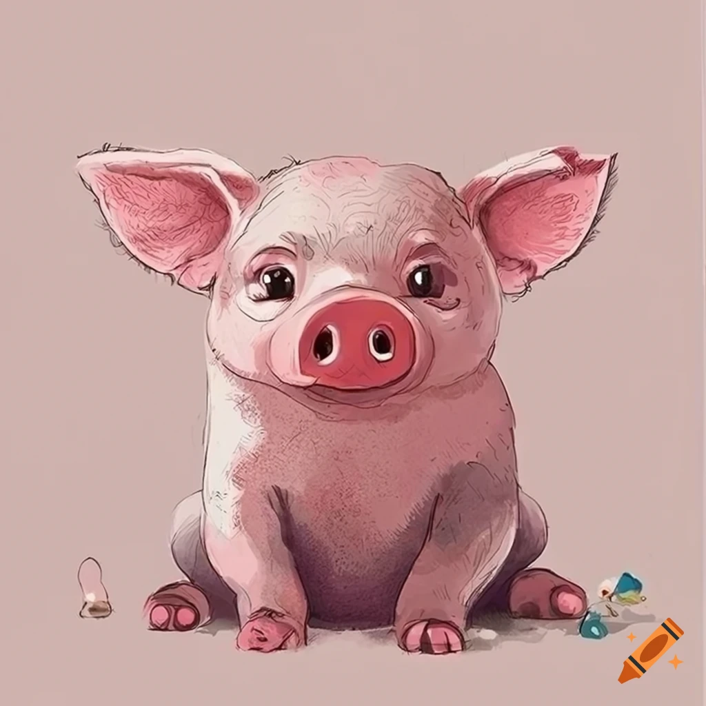 Pig Drawing PNG Transparent Images Free Download | Vector Files | Pngtree