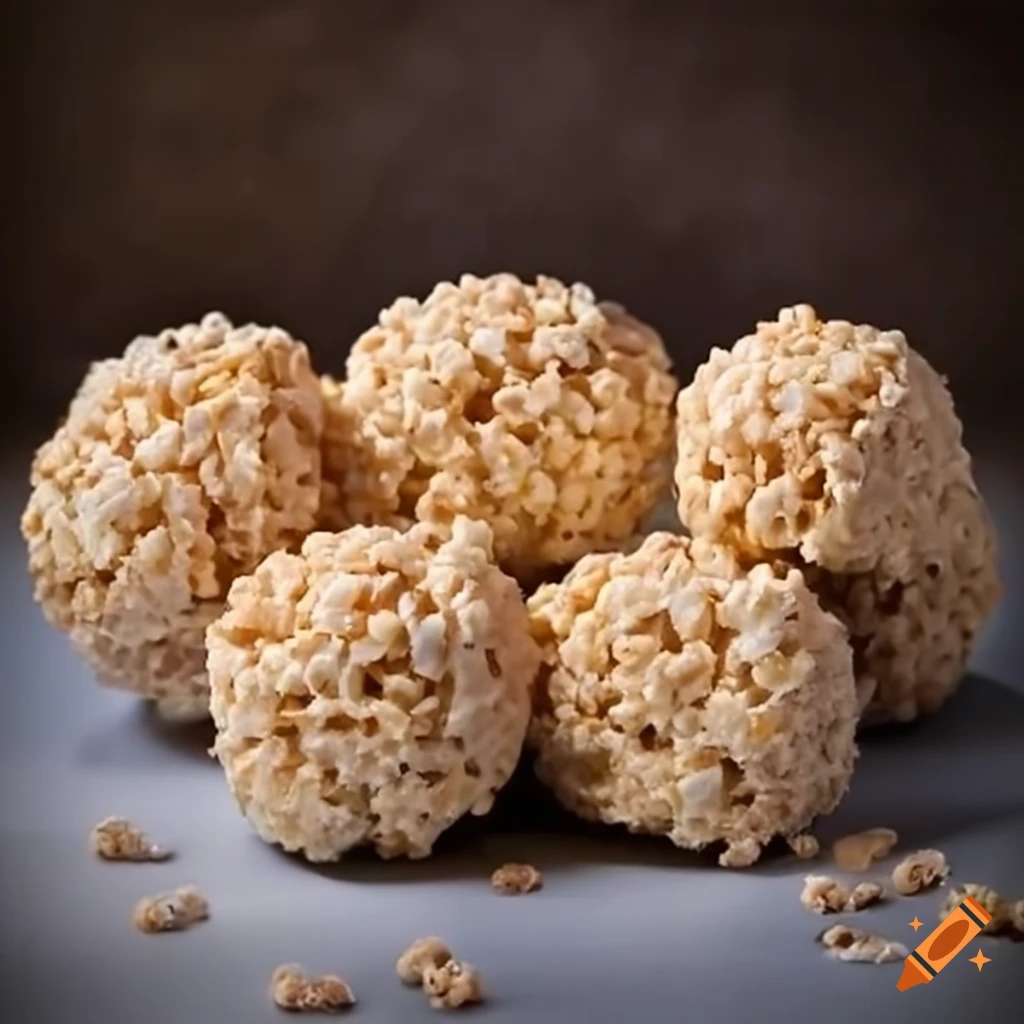 Rice krispie treats shaped like balls