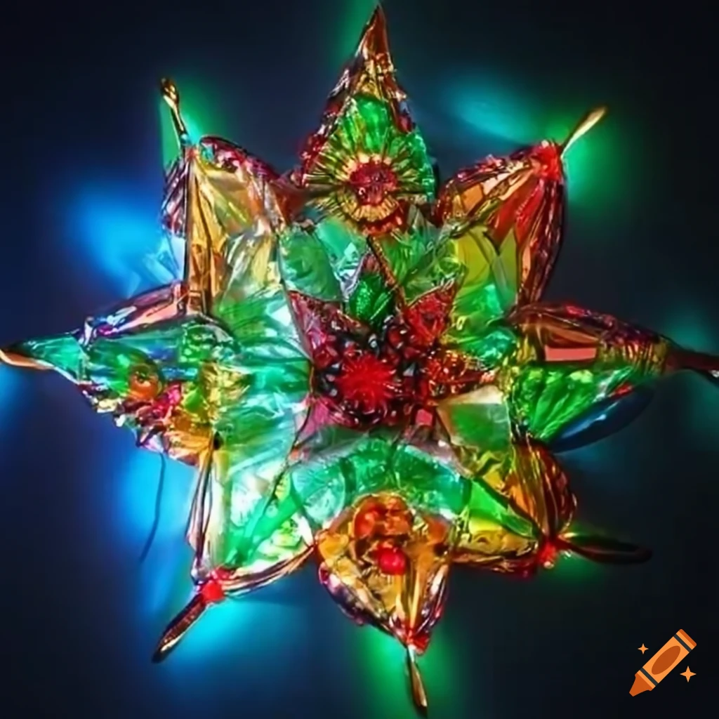 recycled parol made of plastic bottles