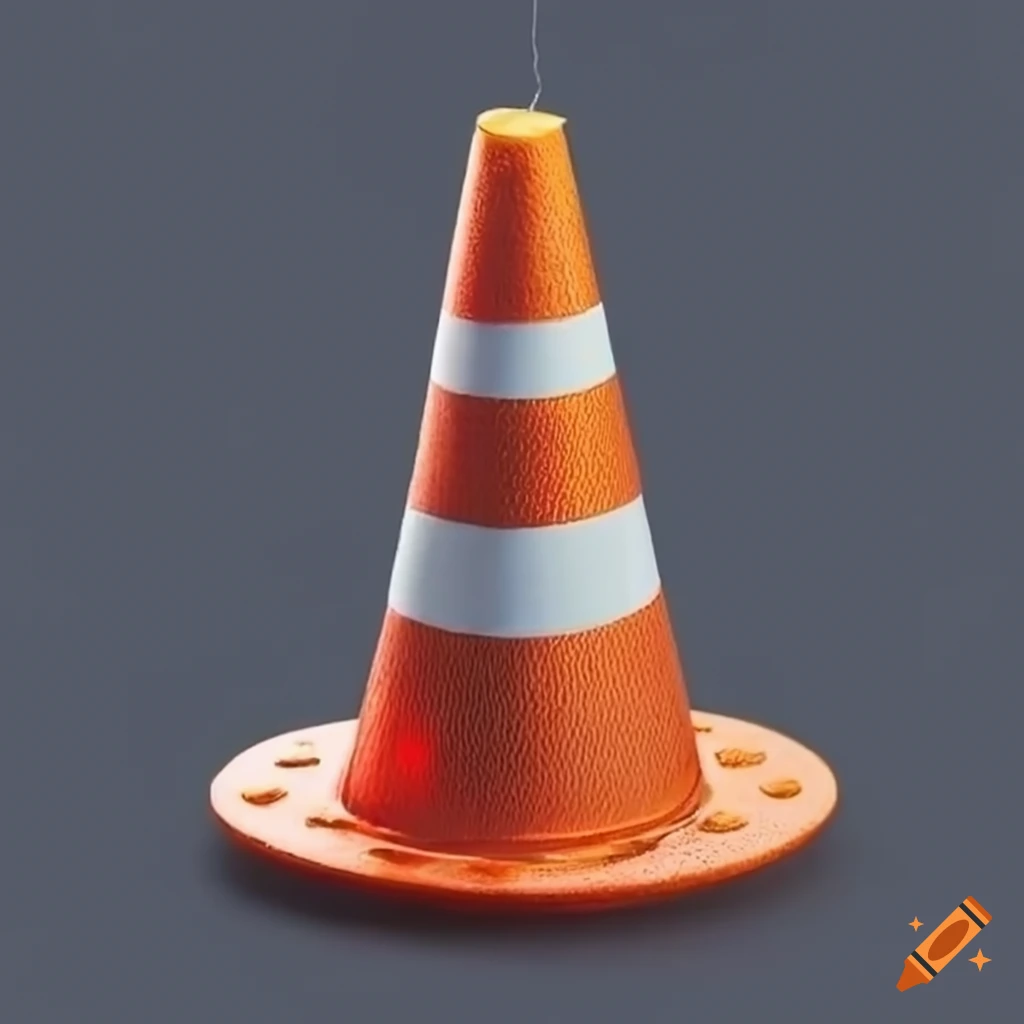 Christmas tree with traffic cone ornaments on Craiyon