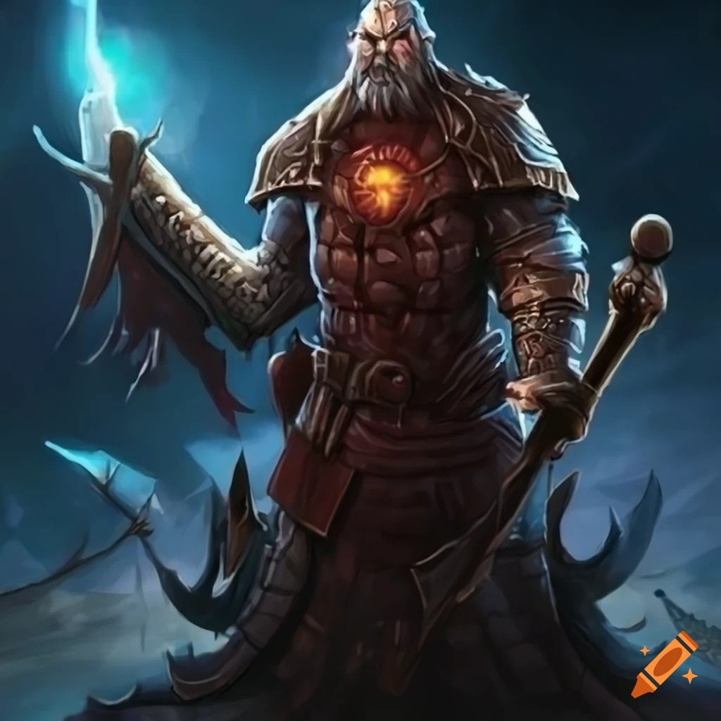 Illustration of a menacing duergar despot on Craiyon