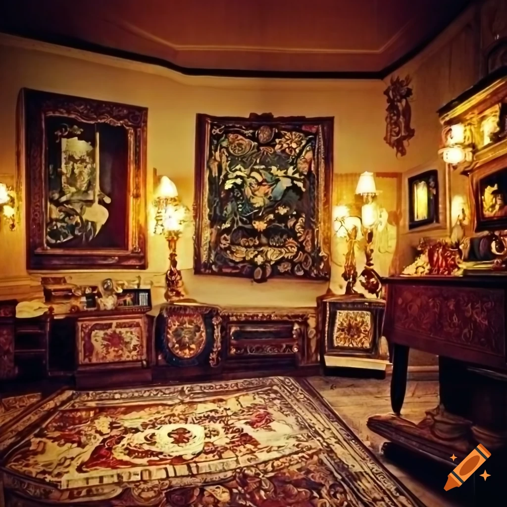 Cozy and cluttered interior of an antiques shop