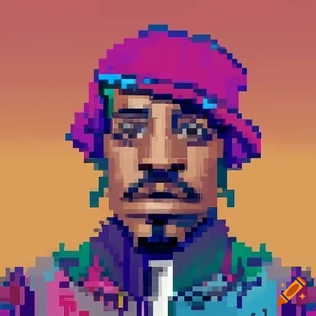 Andre 3000 as a 16 bit character