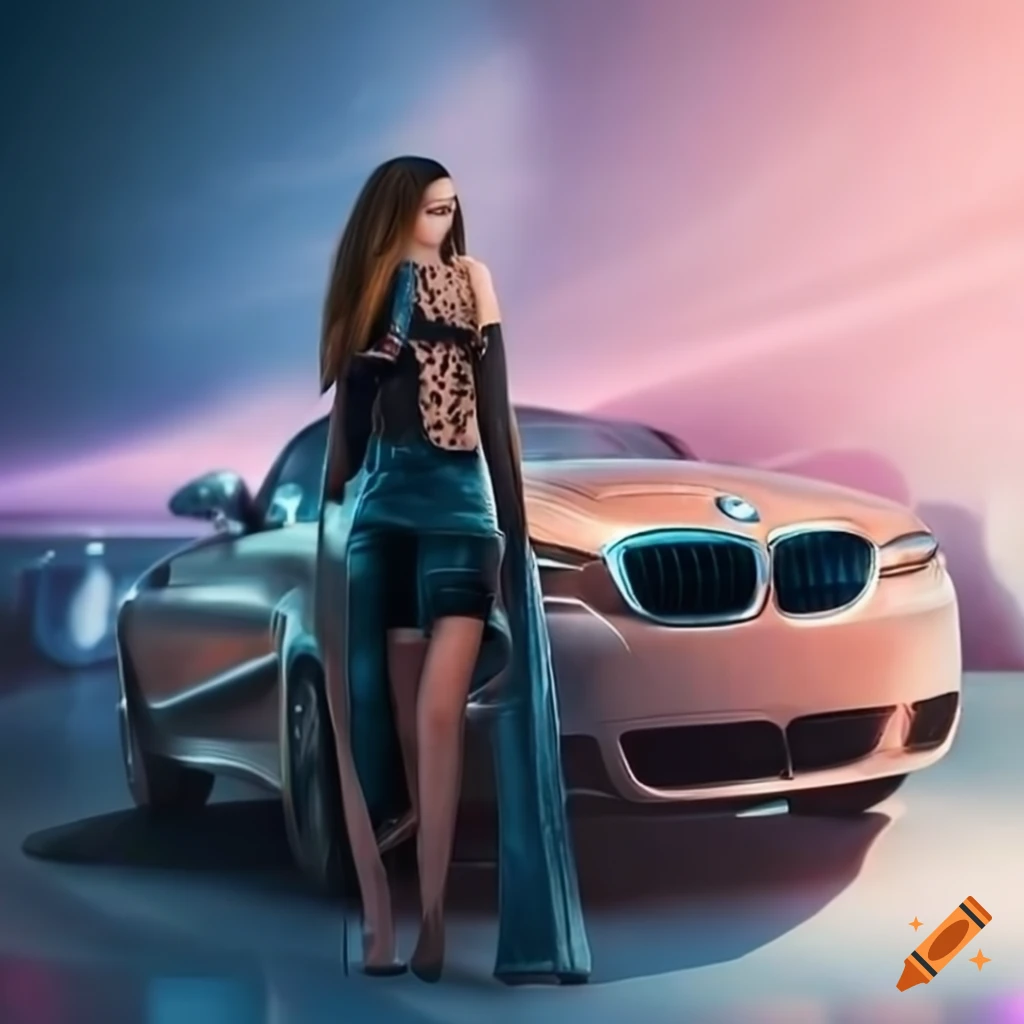Premium Photo | Model that stands out. fashion model pose at automobile.  sensual woman and new car model. model agency. car modeling. transport and  vehicle. car salon. sex appeal. sensuous curves and