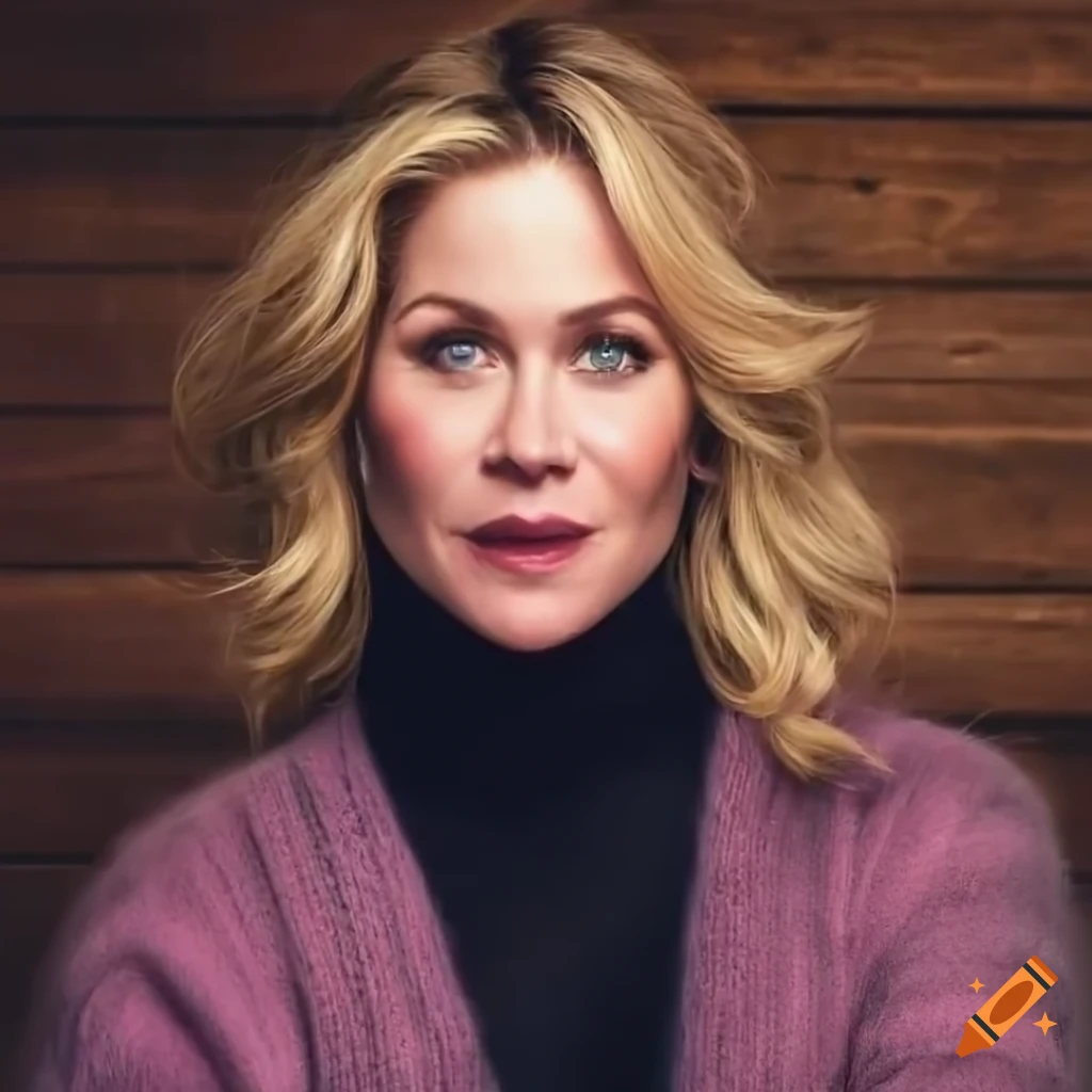 Portrait Of A Woman In A Pink Cropped Mohair Sweater On Craiyon