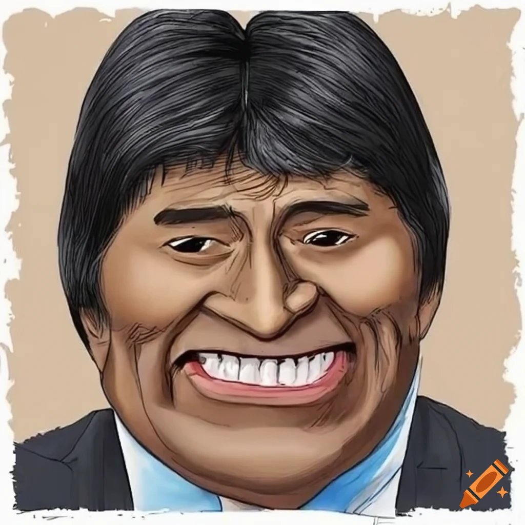 Portrait of evo morales, leader of bolivia on Craiyon