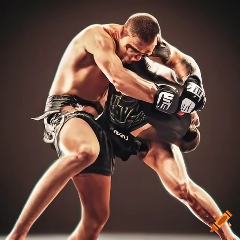 illustration of powerful submission holds in combat sports