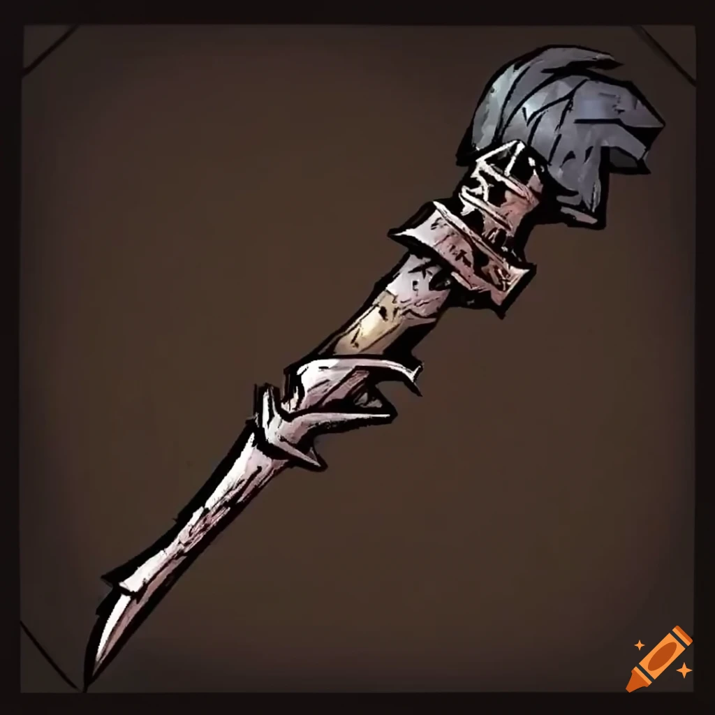 Image of a wooden magic wand from darkest dungeon