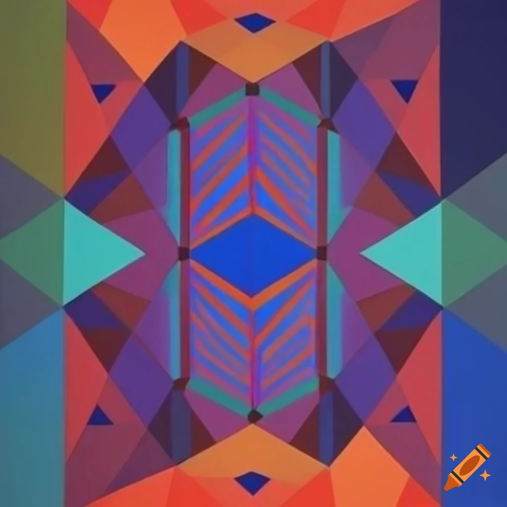 geometric surrealistic artwork by Victor Vasarely