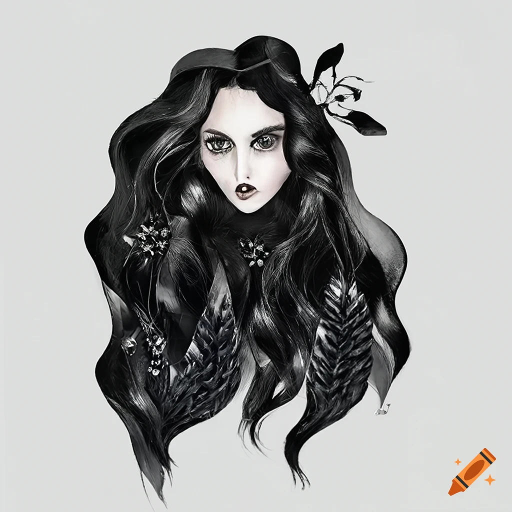 portrait of Leah Verrellia, a captivating muse with dark brown hair