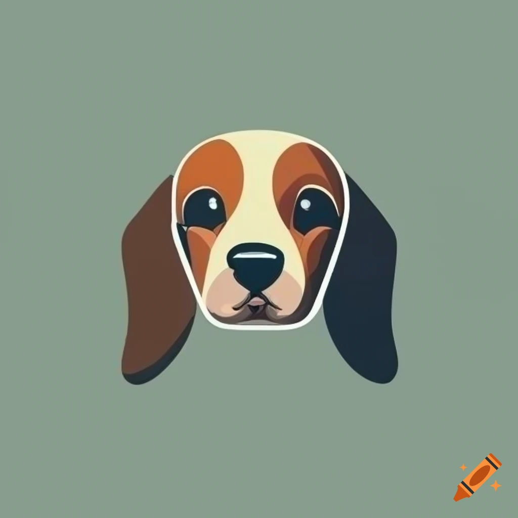 Minimalistic Logo Of A Cute Puppy For Good Town Hound On Craiyon